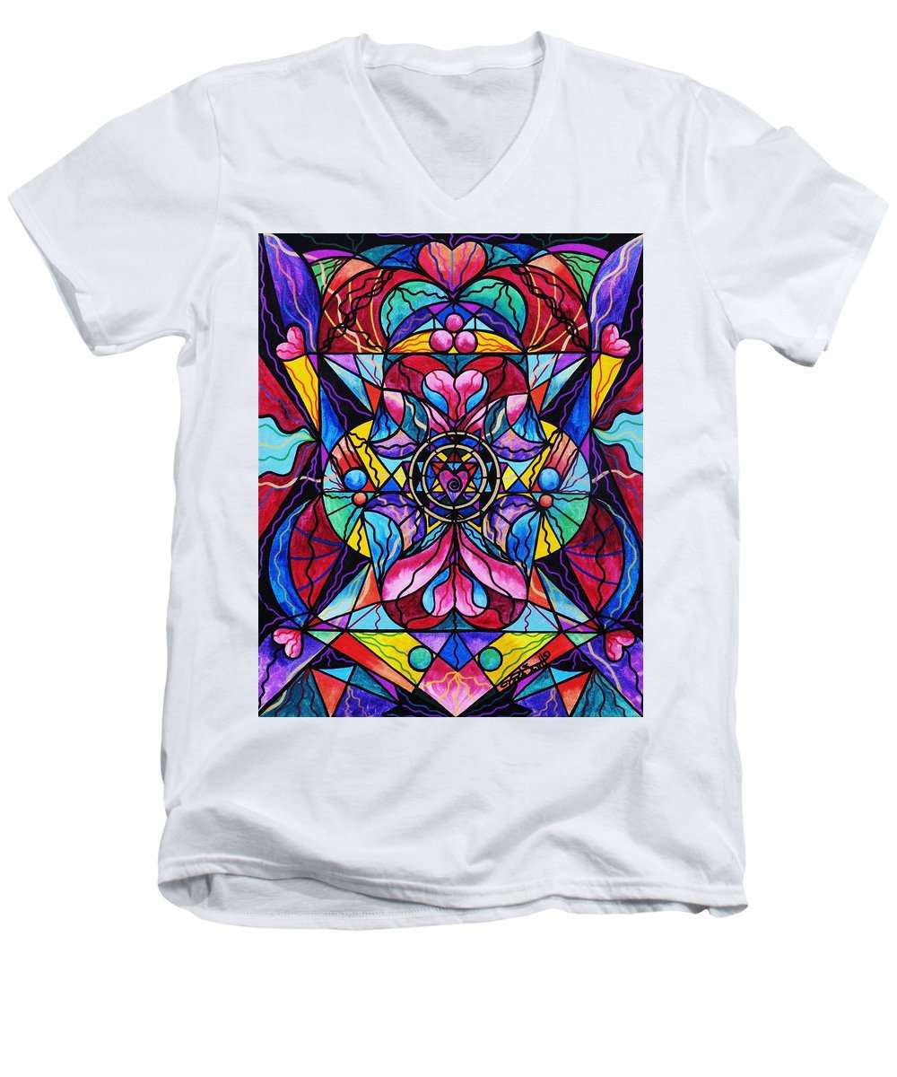 buy-authentic-blue-ray-self-love-grid-mens-v-neck-t-shirt-online-hot-sale_3.jpg